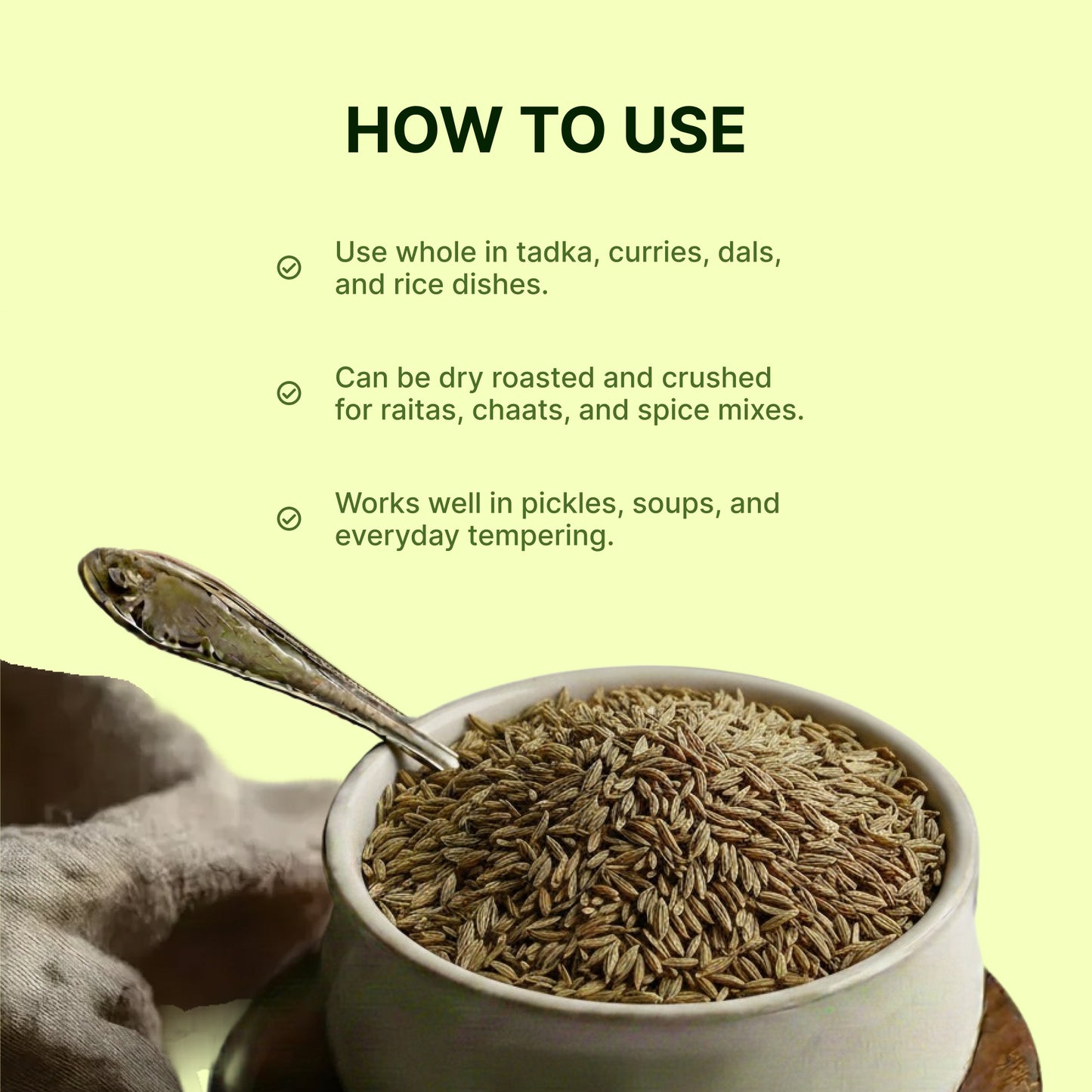 Homegrown Organic Cumin Whole (200g)
