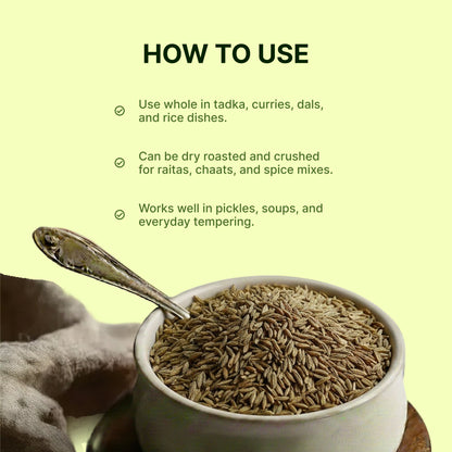 Homegrown Organic Cumin Whole (200g)