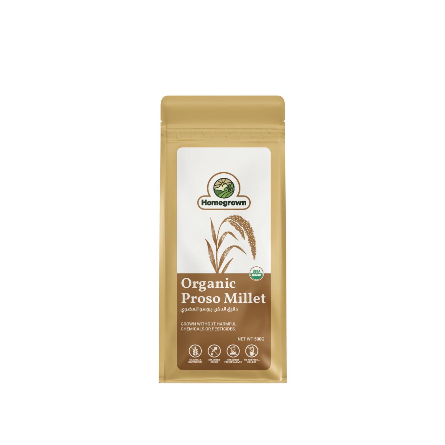 Homegrown Organic Proso Millet (500g)
