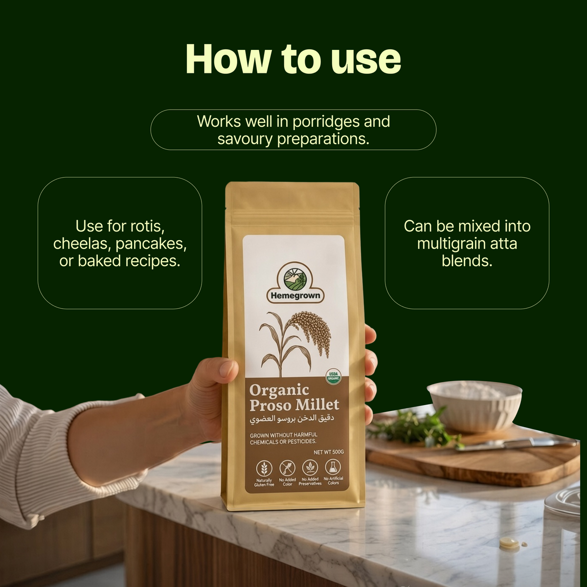 Homegrown Organic Proso Millet