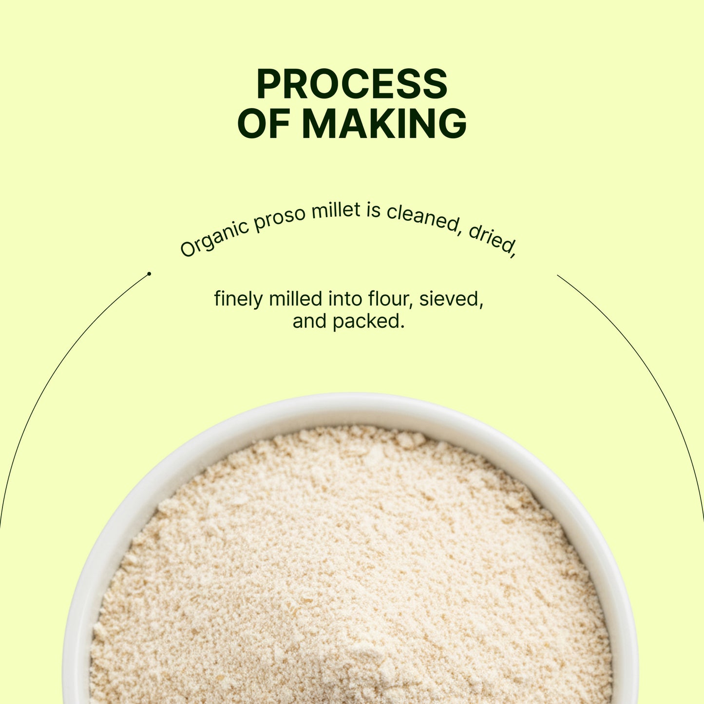 Homegrown Organic Proso Millet Flour (500g)