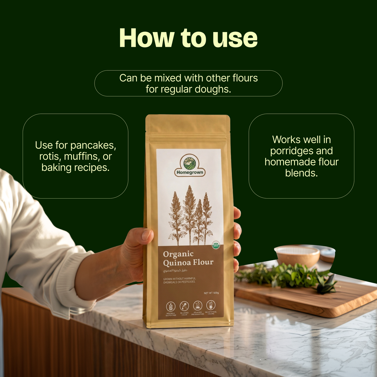 Homegrown Organic Quinoa Flour