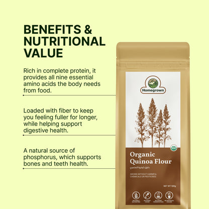Homegrown Organic Quinoa Flour (500g)