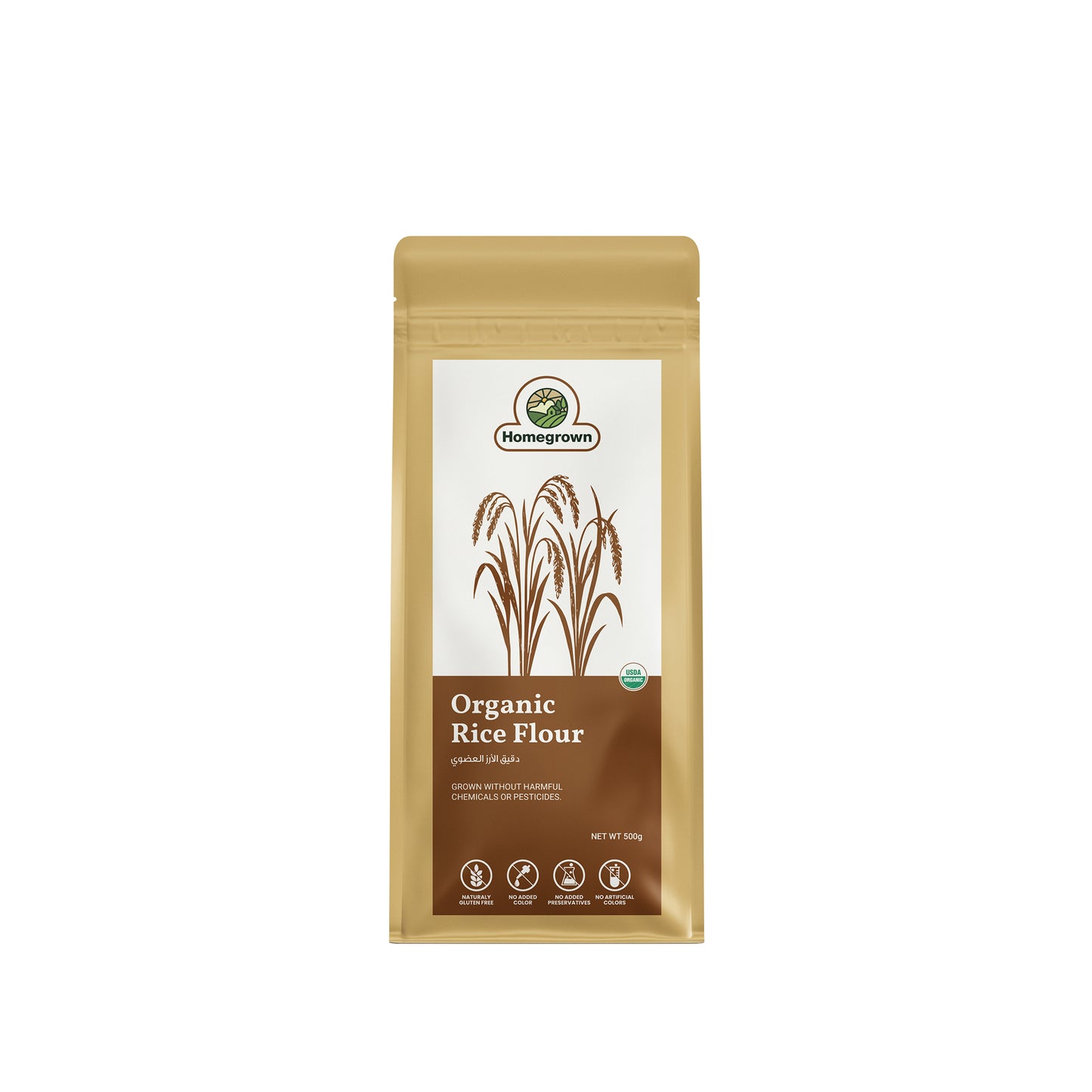 Homegrown Organic Rice Flour (500g)