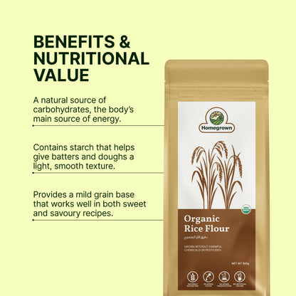 Homegrown Organic Rice Flour (500g)