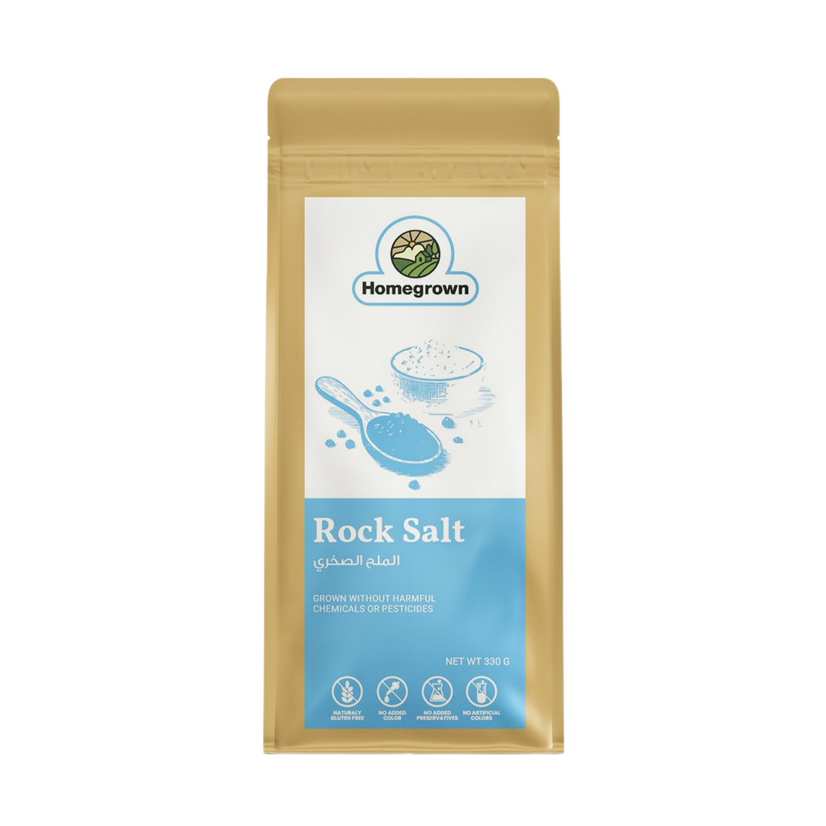 Homegrown Organic Rock Salt (330g)