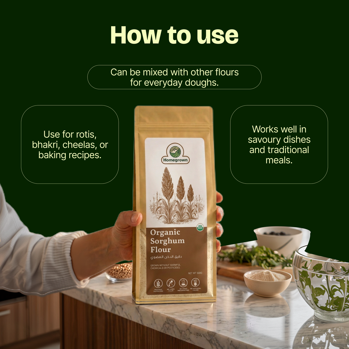 Homegrown Organic Sorghum Flour