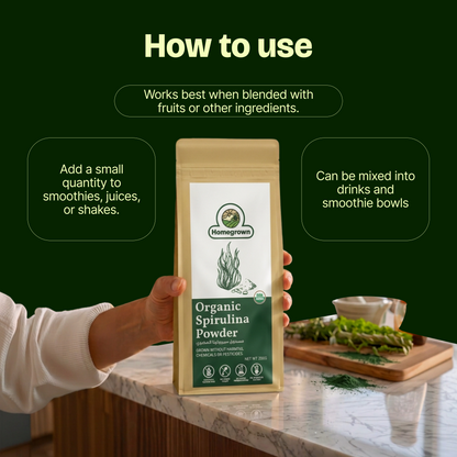 Homegrown Organic Spirulina Powder (200g)