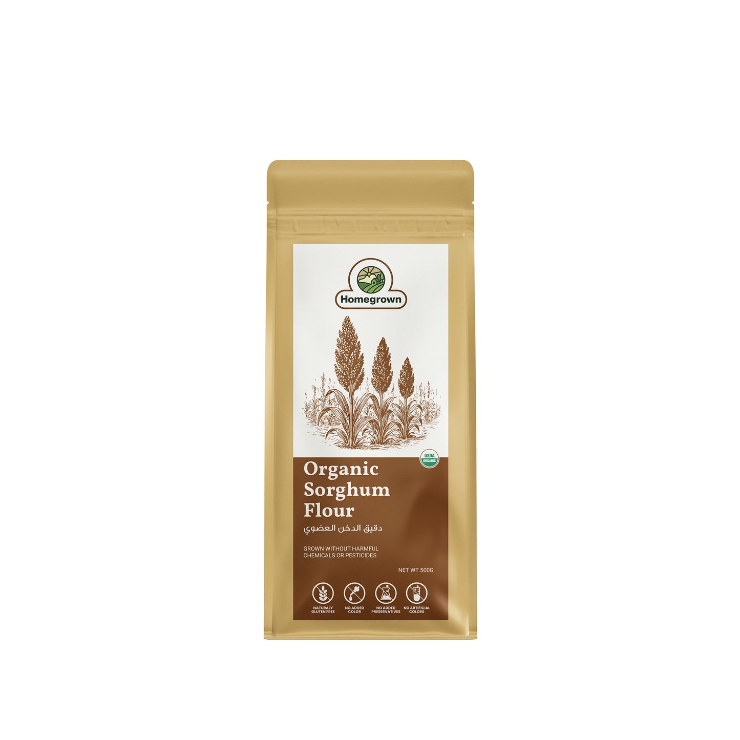 Homegrown Organic Sorghum Flour (500g)
