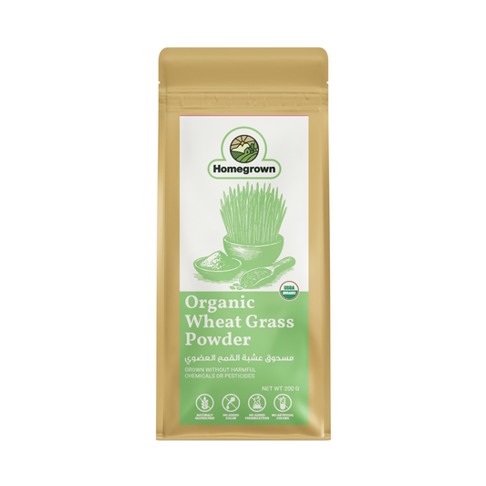 Homegrown Organic Wheat Grass Powder (200g)
