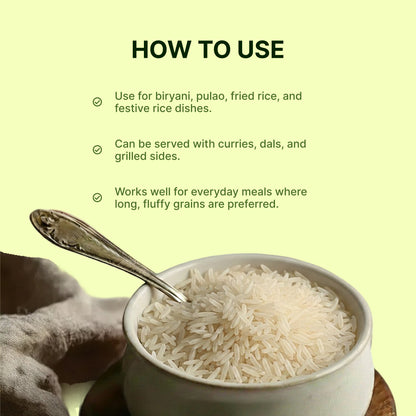 Homegrown Organic Basmati Biryani Rice (1 kg)