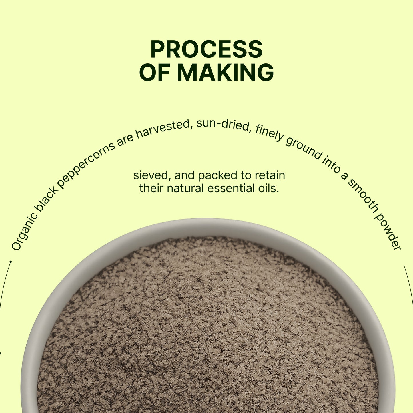 Homegrown Organic Black Pepper Powder (200g)