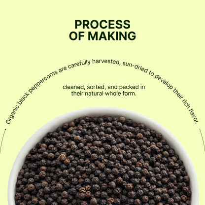 Homegrown Organic Black Pepper Whole (200g)
