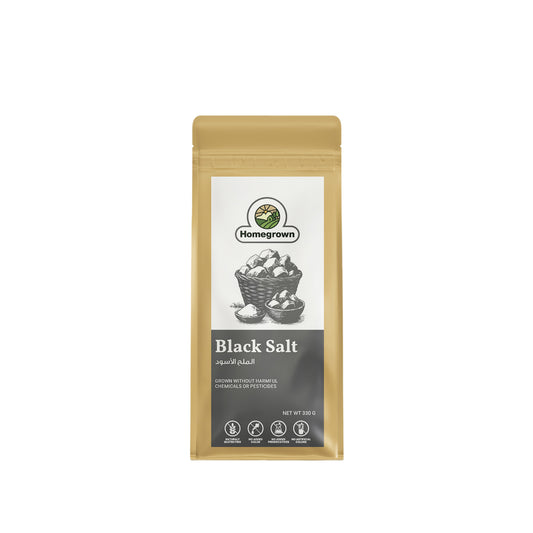 Homegrown Organic Black Salt (330g)