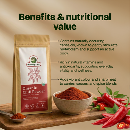 Homegrown Organic Chili Powder (200g)