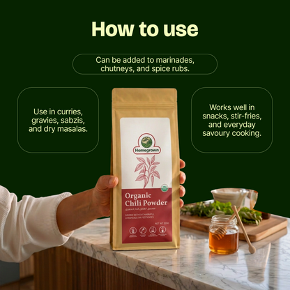 Homegrown Organic Chili Powder (200g)