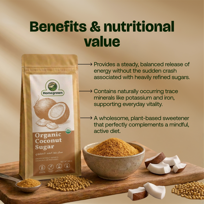 Homegrown Organic Coconut Sugar (500g)