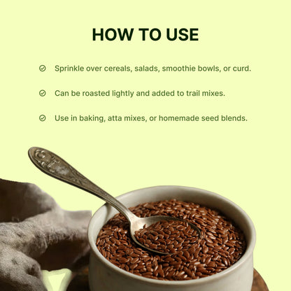 Homegrown Organic Flax seeds (200g)