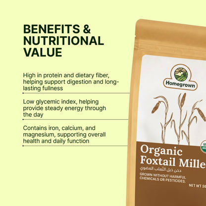 Homegrown Organic Foxtail Millet (500g)