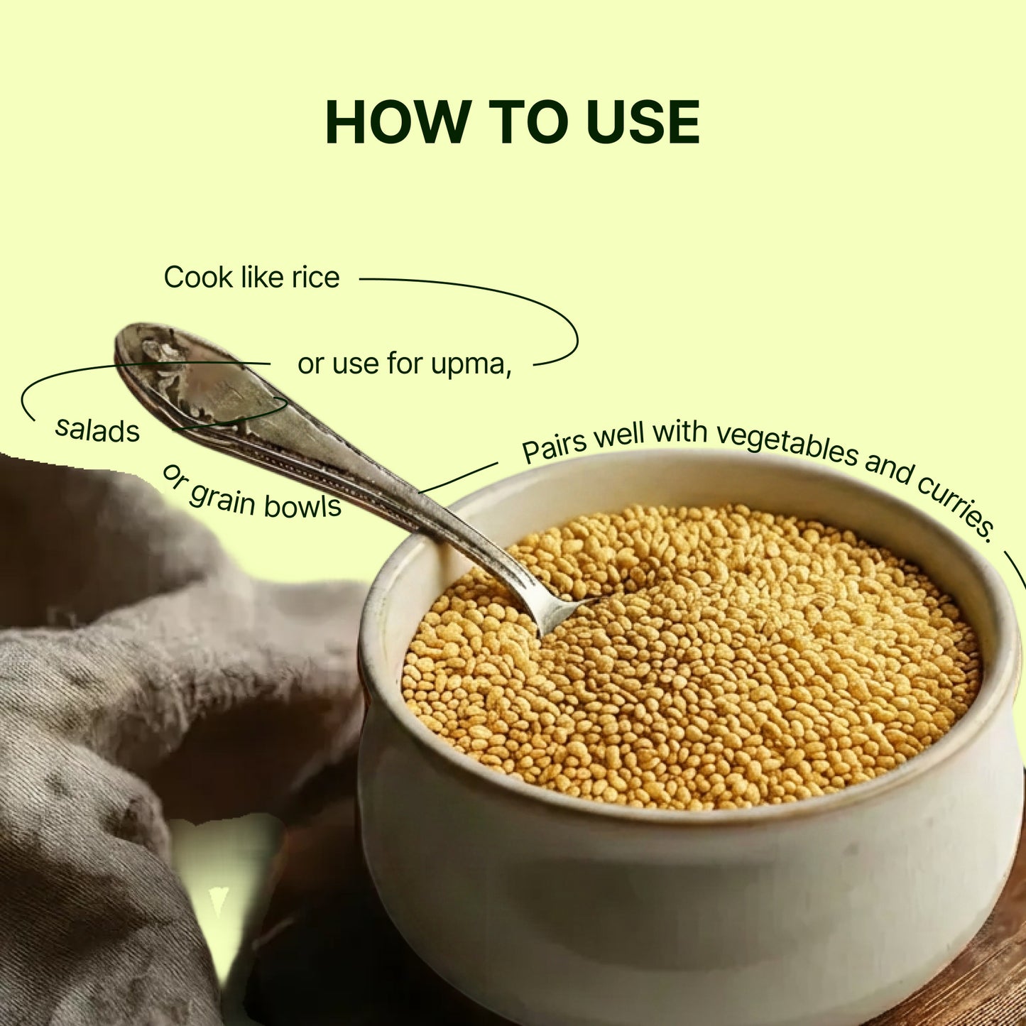 Homegrown Organic Foxtail Millet (500g)