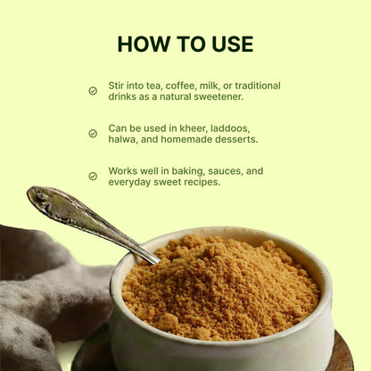 Homegrown Organic Jaggery Powder (500g)