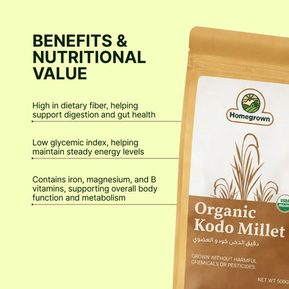 Homegrown Organic Kodo Millet (500g)