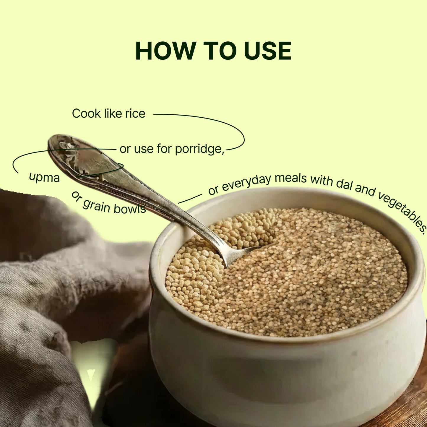 Homegrown Organic Little Millet  (500g)