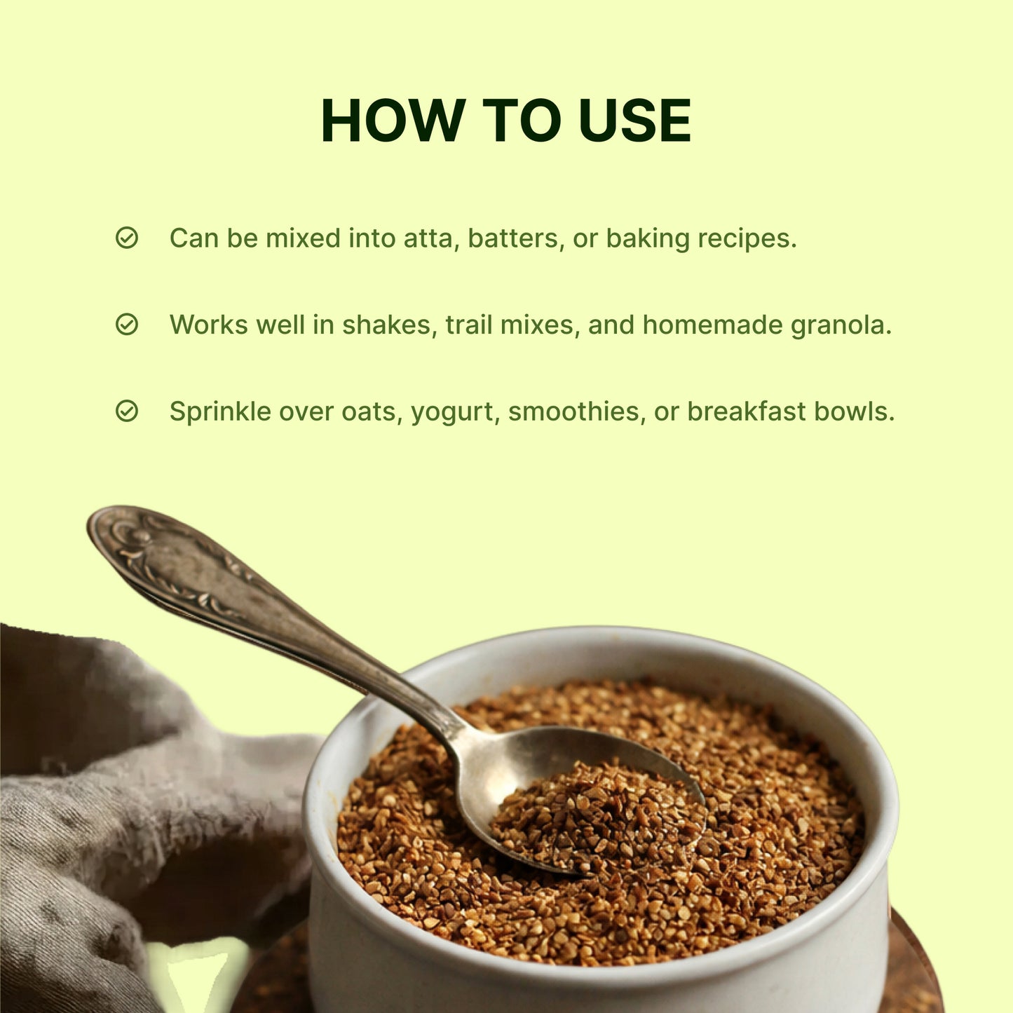 Homegrown Organic Crushed Flax Seeds (200g)