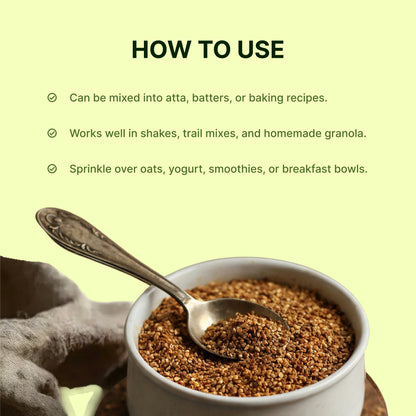 Homegrown Organic Crushed Flax Seeds (200g)