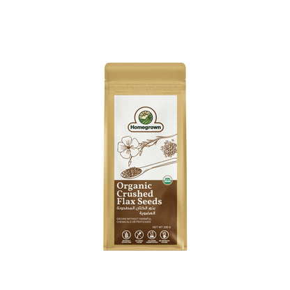 Homegrown Organic Crushed Flax Seeds (200g)