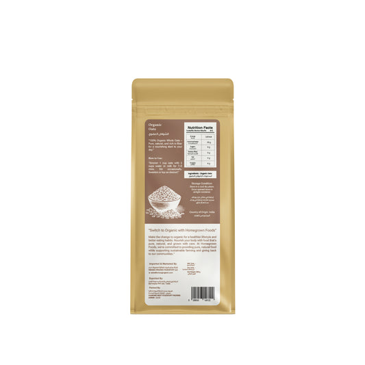 Homegrown Organic Rolled Oats (500g)