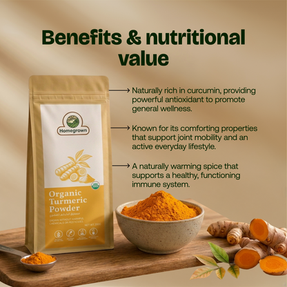 Homegrown Organic Turmeric Powder (200g)