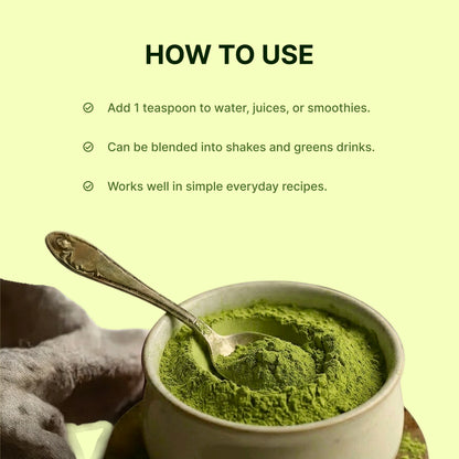 Homegrown Organic Wheat Grass Powder (200g)