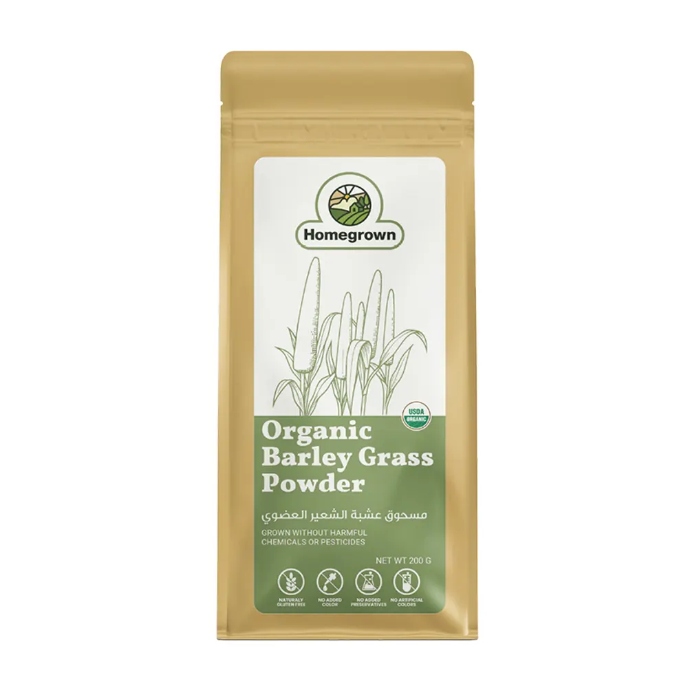 11_Organic Barley Grass powder_front Organic Barley Grass Powder - Image 1