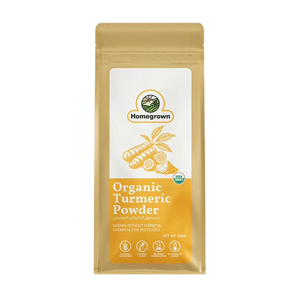Organic Turmeric Powder_Mockup_Front Organic Turmeric Powder - Image 1