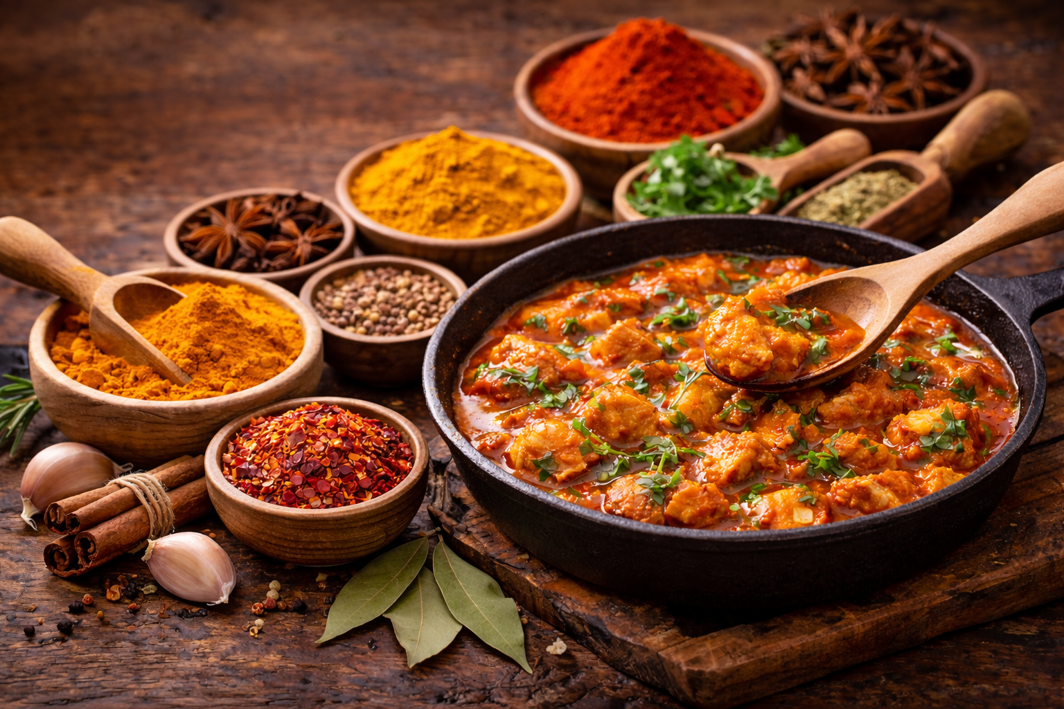 Recipes with organic spices