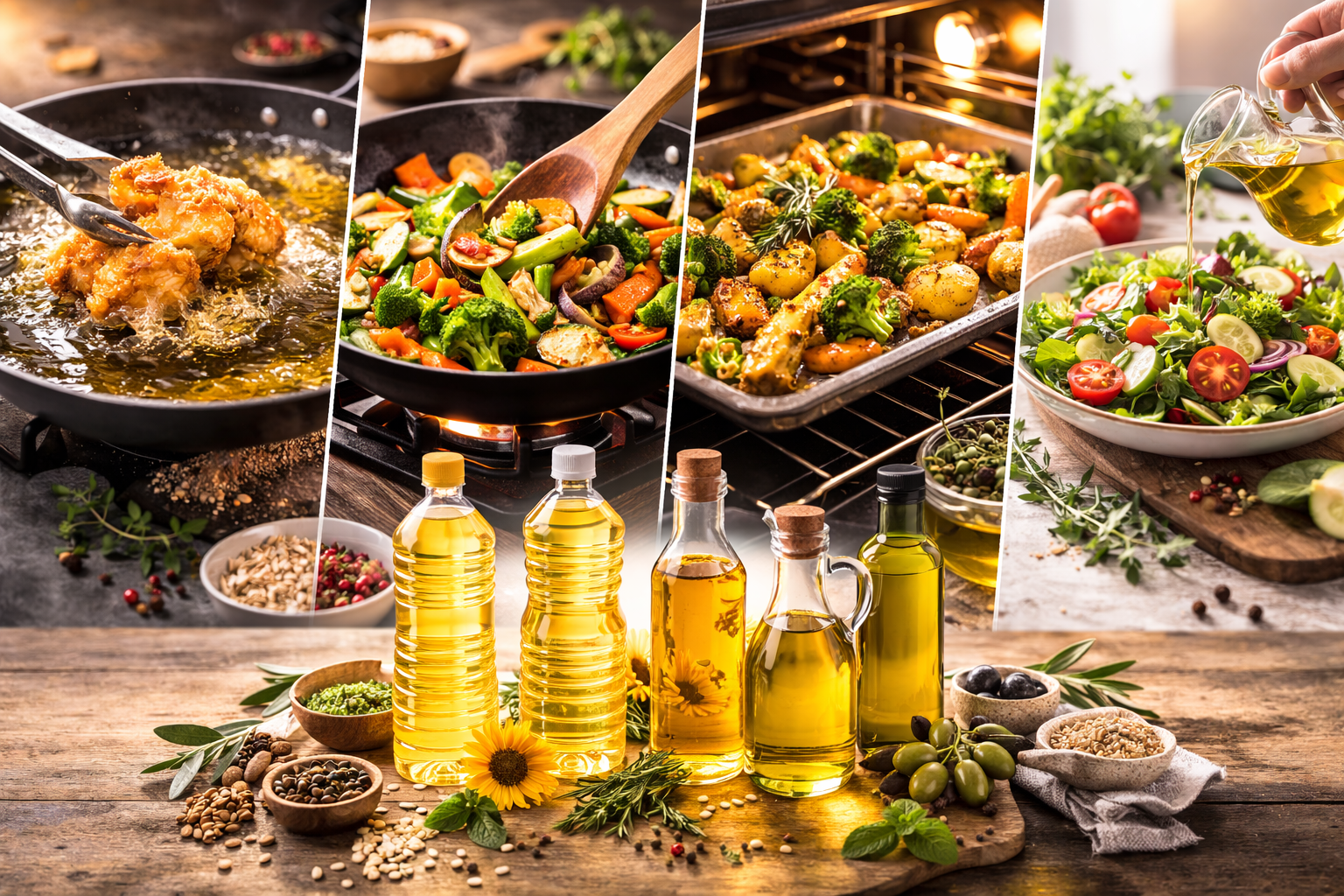 Choose the oil for different cooking styles