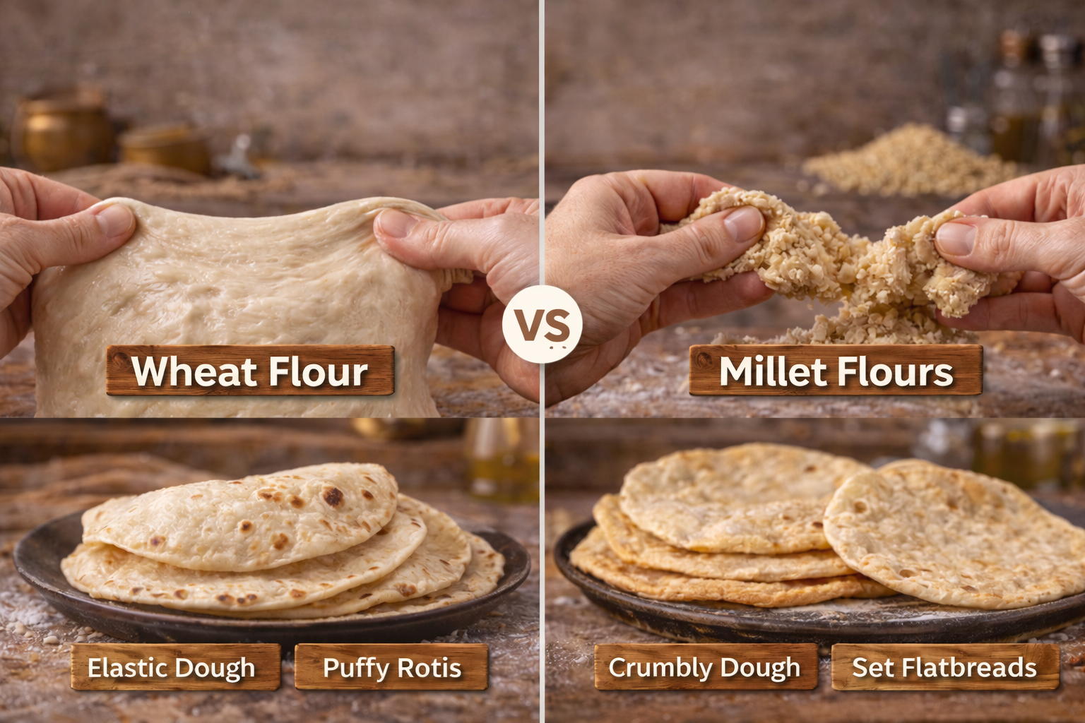 Millet Flour Vs Wheat Flour